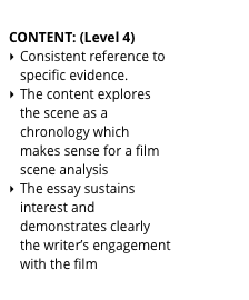
STYLE: (Level 5C)
Organised and suited to purpose.
Sequenced and coherent, with transient moments towards fluency - particularly evident in the extensive use of linking words